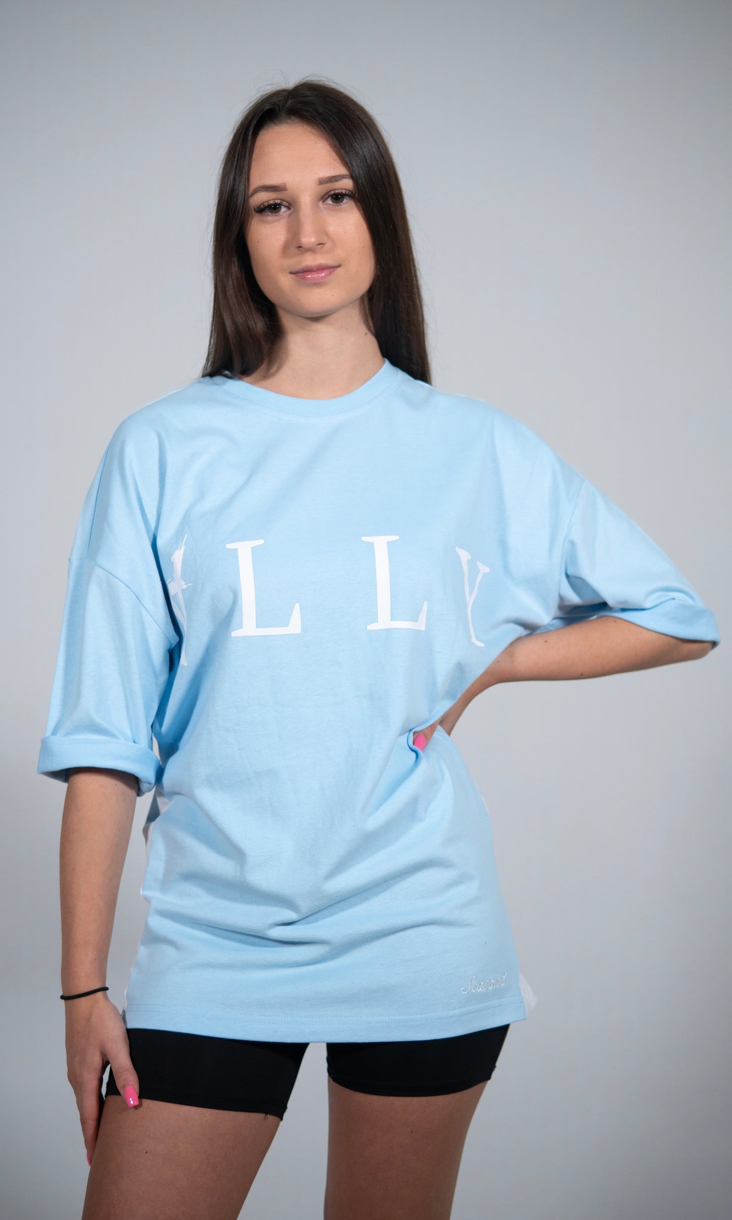 longsleeve T-Shirt babyblue